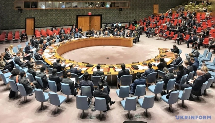 Засідання Ради Безпеки ООН під час пробного голосування щодо кандидатів на посаду генсека
