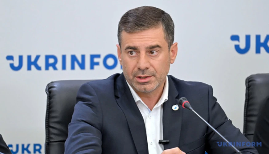 Дмитро Лубінець на брифінгу в Укрінформі
