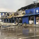 Безпілотник 20 жовтня вдарив по «Епіцентру» в Первомайську: дві постраждалі