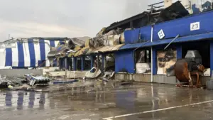 Безпілотник 20 жовтня вдарив по «Епіцентру» в Первомайську: дві постраждалі